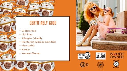 Undercover Chocolate Quinoa Crisps - Milk Chocolate Variety Pack | 8-Pack, 2oz Bags | Gluten Free, Nut-Free, Allergen Friendly, Kosher