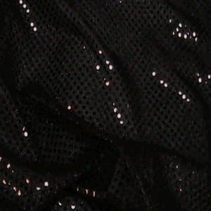 Black Sequins Dress Fabric - per metre