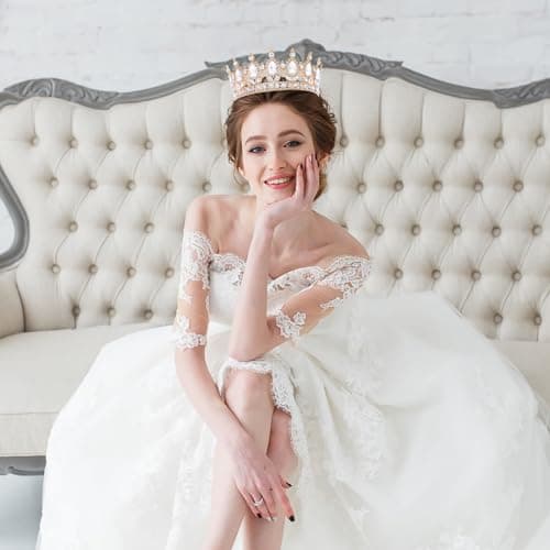 Queen Crown for Women Crystal Tiara for Girl Rhinestone Wedding Headband for Bride Hair Accessories for Costume Birthday Party Prom Gifts