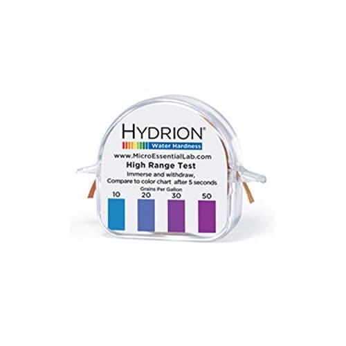 Hydrion Water Hardness Test Kit 2 Rolls of Test Paper 0-20 Grains Per Gallon and 10-50 Grains Per Gallon