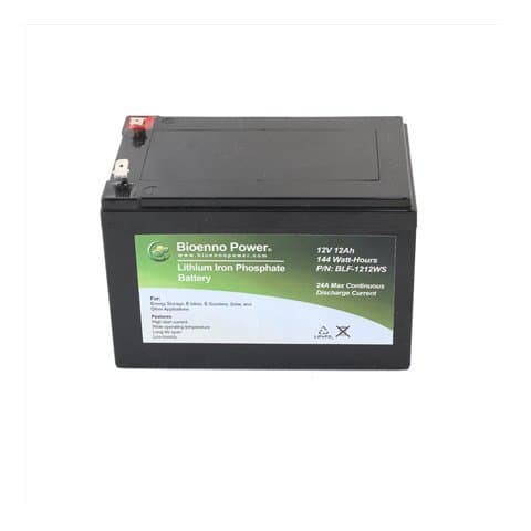 Bioenno Power 12V, 12Ah LFP Battery (ABS, BLF-1212WS)