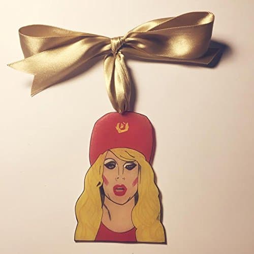 Katya Zamolodchikova - Rupaul's Drag Race - All Stars - Hand Drawn Shrink Plastic Christmas Ornament by Silla Dilla Grape