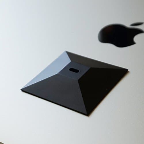 Digital August Pyramid Adhesive Security Plate for Laptop, Tablet, MacBook, Mac, MacBook pro, Android, Galaxy Tab, iPhone. Anti Theft Universal Lock Plate (Matte Black)