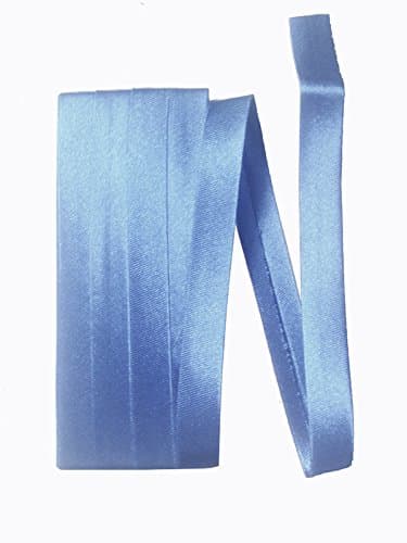 Bias Satin Tape ~ 1/2" Wide Double-fold Bias Tape ~ Cornflower Blue ~ Poly Cotton (3 Yards / Pack) Set of 4