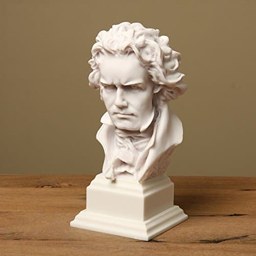 Premium Beethoven Bust Statue Sculpted From Bonded Marble