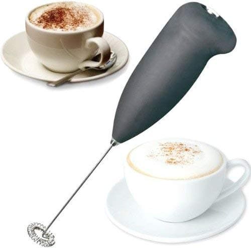JIVANI BROTHERS™ Plastic Milk Frother Electric Foam Classic Sleek Design Hand Blender Mixer Froth Whisker Latte Maker for Coffee, Egg Beater, Juice, Standard Size, Multicolour