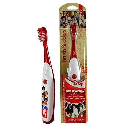 One Direction Singing Toothbrush (Live While We're Young) - Red, Soft, Manual, Musical, 1 Count