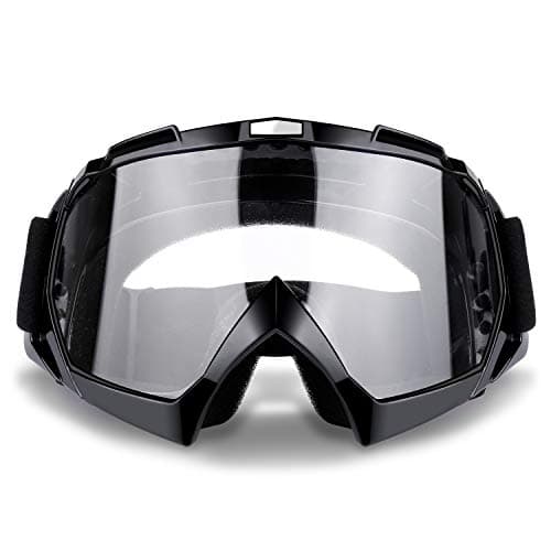Motorcycle Motocross Goggles, ATV Off Road Bike Glasses for Men, Women & Youth Dirt Bike Riding, Cycling, Ski Snowboard Sports Outdoor Goggles, Windproof Dustproof UV400 Protection Clear Lense