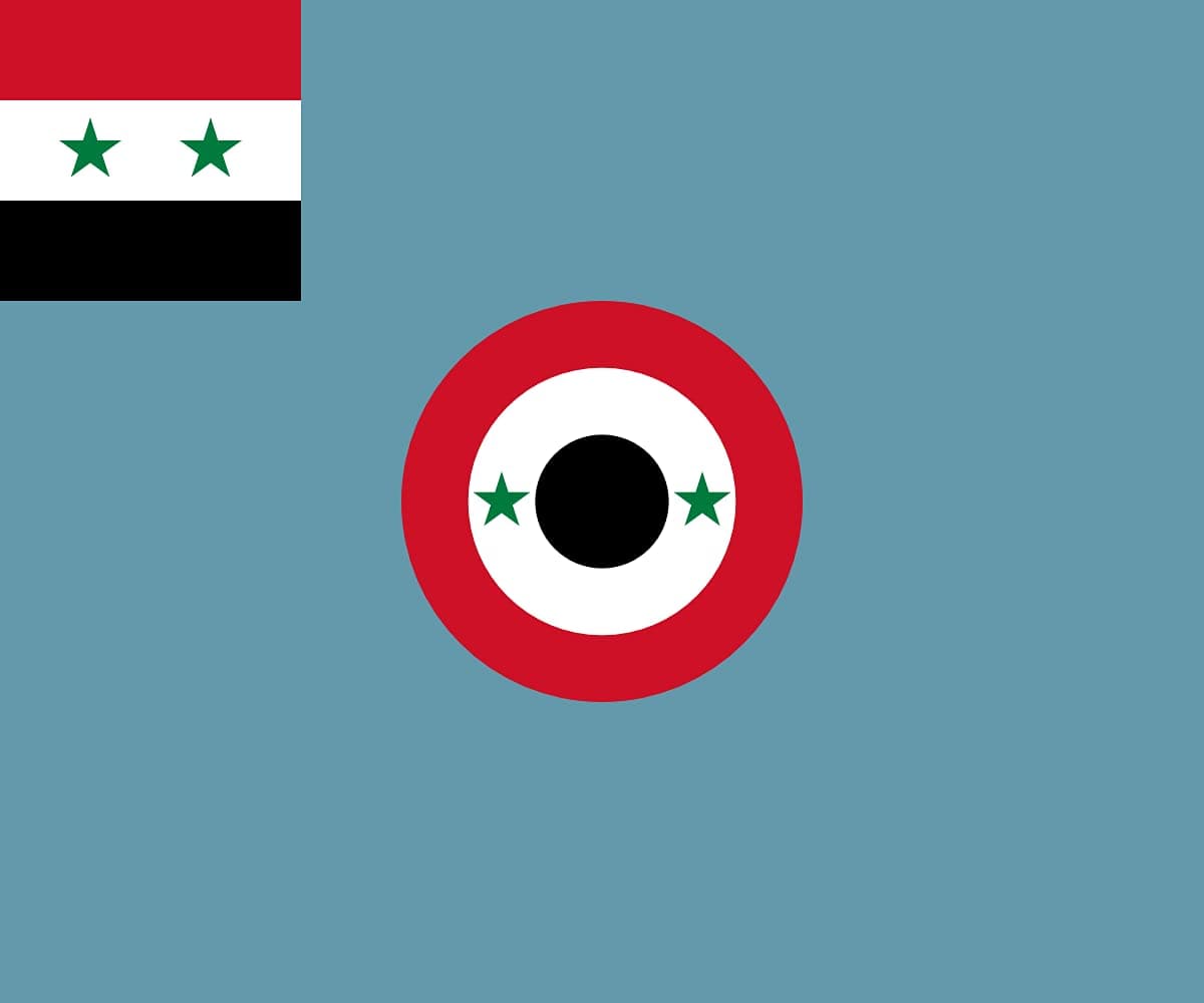 magFlags Large Flag Syrian Air Force Ensign | landscape flag | 1.35m² | 14.5sqft | 110x130cm | 40x50inch - 100% Made in Germany - long lasting outdoor flag