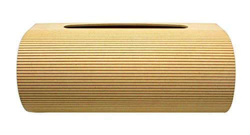 Eco-friendly Compressed Pine Wooden Tissue Dispenser Oval Box Cover Holder