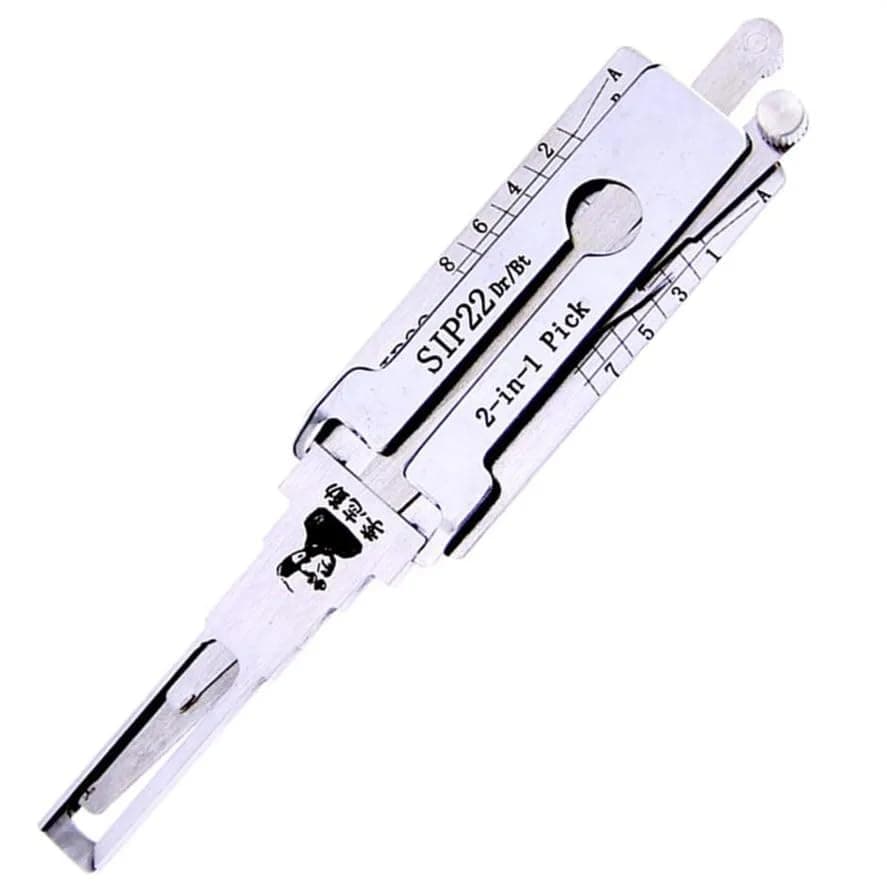 Auto Lock Pick, SIP22 LiShi 2 in 1 Lock Pick and Decoder for Car, Car Key Reader, Professional Locksmith Tools