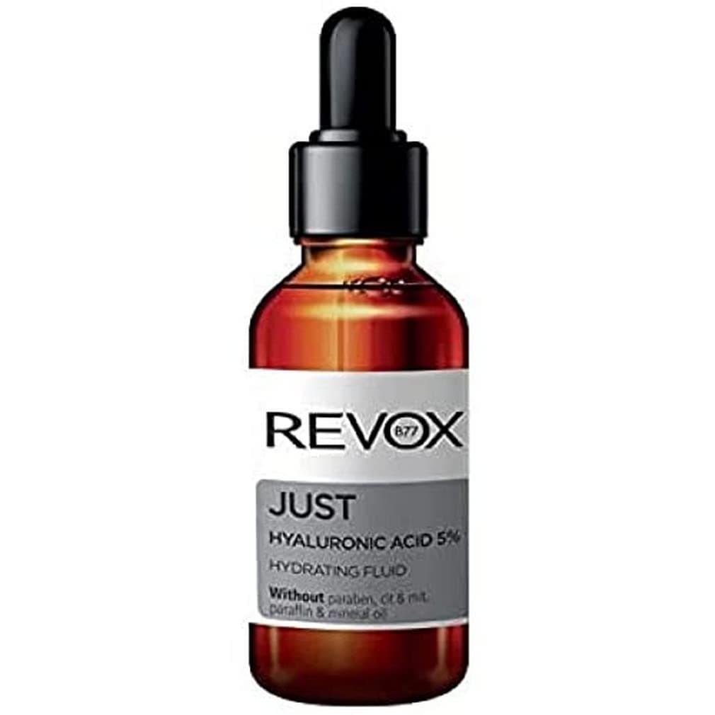 REVOX B77 JUST Hyaluronic Acid Serum for Face – 5% Pure Hyaluronic Acid for Hydrating, Moisturizing & Anti-Aging – Anti-Wrinkle Serum for Face & Neck - 30 ml Bottle