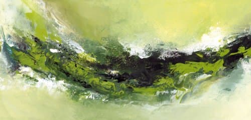 Platin Art Keilrahmen Wall Art, Green Island