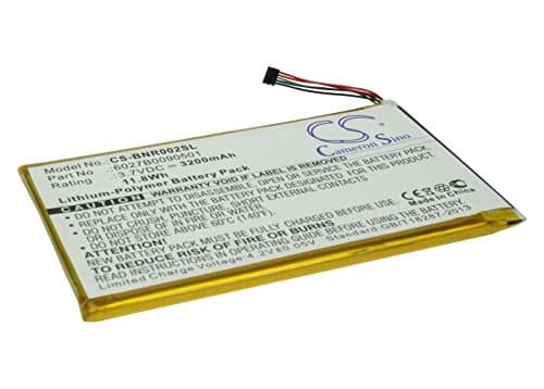 CBQ Replacement Battery for BNRB200, BNRV200, BNTV250A, DR-NK02, Nook 7, Nook Color, Nook Tablet