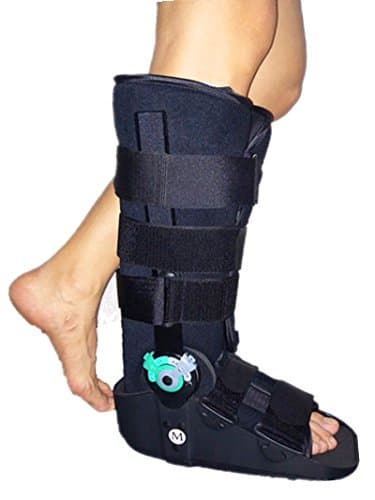 Cam Walker ROM Walker Boot Air Fracture Cast Walking Boots for Foot Ankle Fibula Injury (L:Foot Length 11.02-11.8in)