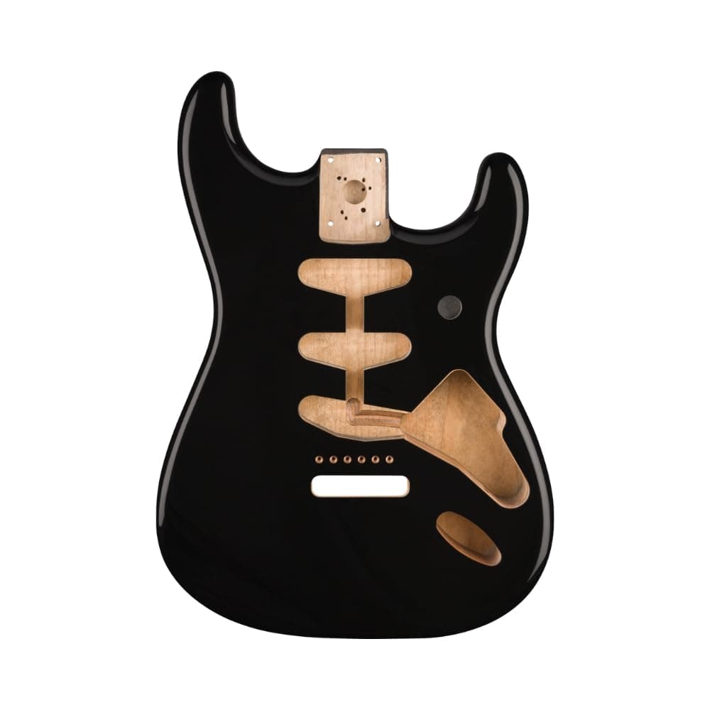 Classic Series 60's Stratocaster SSS Alder Body - Vintage Bridge Mount - Black, 099-8003-706