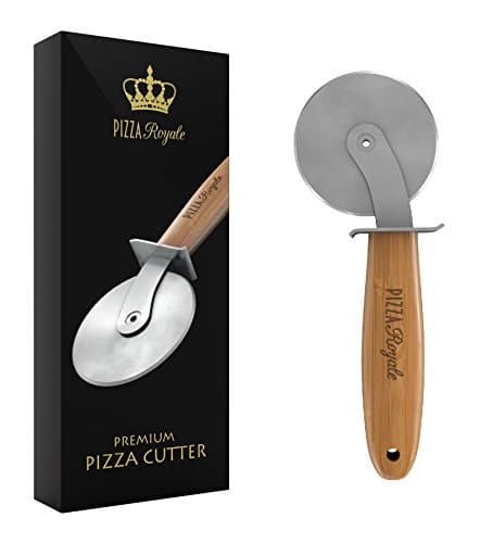 Pizza Royale Ethically Sourced Premium Natural Bamboo Pizza Cutter WheeL…