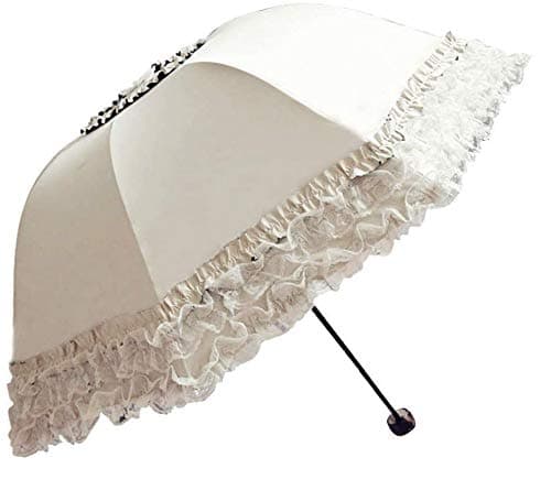 Honeystore Princess Lace Ultraviolet-Proof Folding Umbrella Anti-uv Dome Parasol