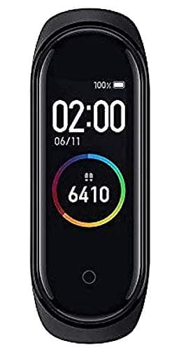 MARVIK M4 Smart Band Fitness Heart Rate with Activity Tracker OLED Touchscreen Waterproof Watch, Black