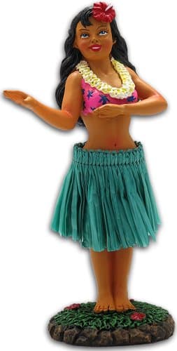 KC Hawaii Hawaiian Hula Girl 4 X 2 X 1.5 inches