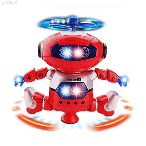 ELECTROPRIME F396 Flashing Smart Red Dancing Robot Toy Gift Robots Dancing Smart Robot Toy
