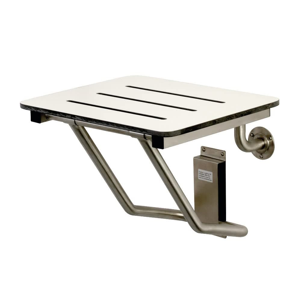 Kingston Brass KBSS1816 Adascape Shower Seat, Brushed Stainless Steel