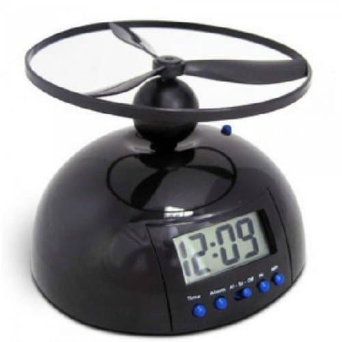 Flying Helicopter Propeller Digital Alarm Clock