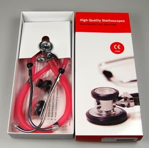 Valuemed® Pink Sprague Rappaport Dual Head Stethoscope & Accessories