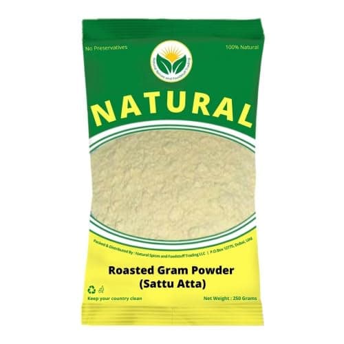 Naturals Roasted Gram Powder 2Kg (Sattu) – 100% Pure Sattu Rich in Protein |Freshly Packed in UAE