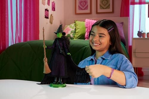 Mattel Collectible - Universal Pictures’ Wicked Deluxe Elphaba Fashion Doll & Accessories With Braided Hair & Posability