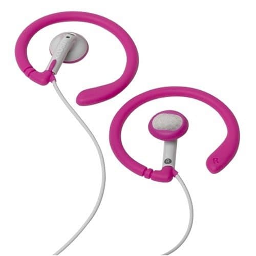 PINK HEADPHONES w/ Detachable Silicone Ear Rings