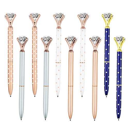 15 Pieces Big Diamond Rose Gold Pen Rhinestones Crystal Metal Ballpoint Pens for Women,Kids,Girls,Co-Workers and Teachers, School and Office Supplies…15 Pieces Big Diamond Rose Gold Pen Rhinestones Crystal Metal Ballpoint Pens for Women,Kids,Girls,Co-Workers and Teachers, School and Office Supplies…15 Pieces Big Diamond Rose Gold Pen Rhinestones Crystal Metal Ballpoint Pens for Women,Kids,Girls,Co-Workers and Teachers,