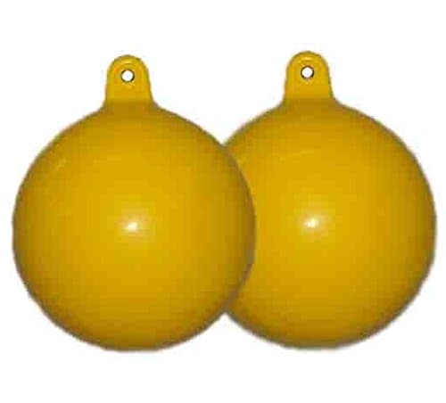 Kingfisher Direct Ltd 2 X 16 Hurricane Marker Buoy HFM03-50cm (20") X 42cm (16") (Yellow)