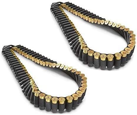 10, 12 & 20 Gauge GA Stealth Black 56 Round Shotgun Shotshell Ammo Shot Shell Shoulder Bandolier Bandoleer Carrier