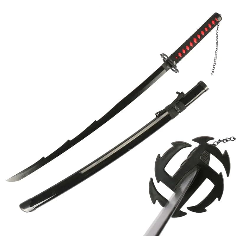 Kenma Bleach Kurosaki Ichigo Zangetsu Katana for Cosplay lifesized Wooden 108CM Anime Accessory Collectible Toy Model 3