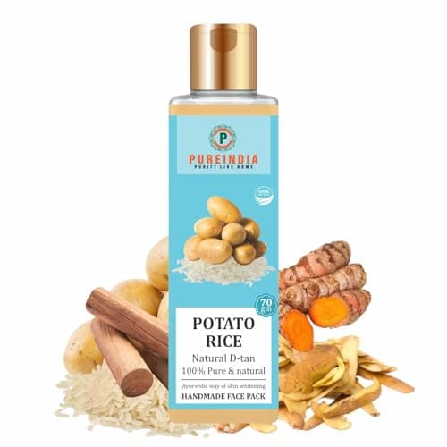 Pureindia Handmade Potato Rice Face Pack For Skin Whitening Removes Dark Spot | 50gm | All Skin Type | 100% Natural FacePack For Women & Men