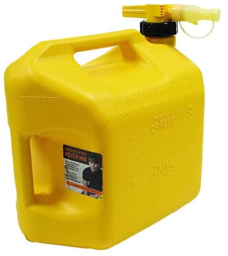 No-Spill 1450 5-Gallon Poly Gas Can (CARB Compliant),Red and Stens 5 Gallon Diesel Can 765-108 For No-Spill 1457, 765-108