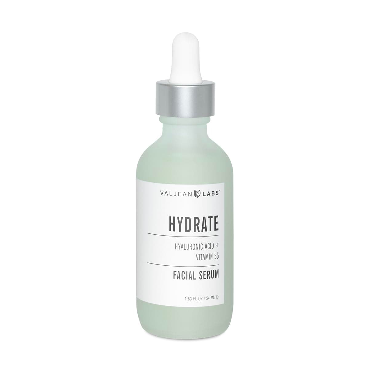VALJEAN LABSFacial Serum, Hydrate | Hyaluronic Acid + Vitamin B5 | Helps to Hydrate and Plump Skin and Restore Elasticity | Paraben Free, Cruelty Free, Made in USA (1.83 oz)