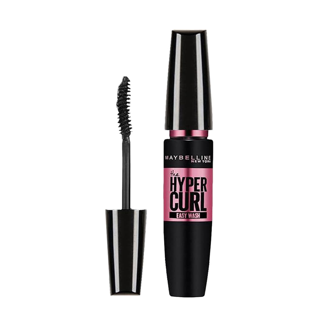 Maybelline Volum Express Hypercurl Plain Black Wash off easily Mascara