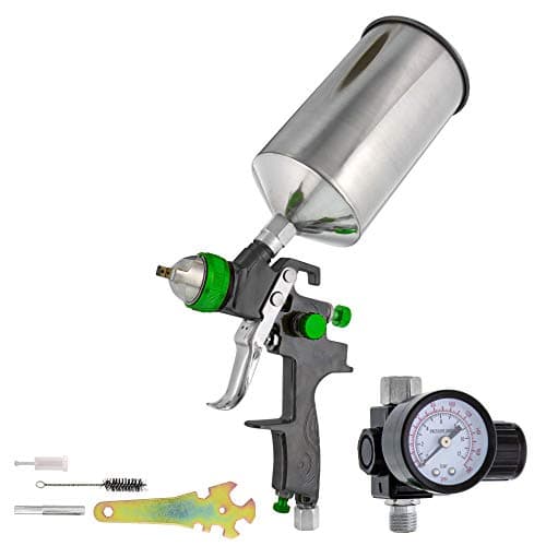 Brand Professional New 2.5mm Hvlp Spray Gun-auto Paint Primer-metal Flake with Air Regulator