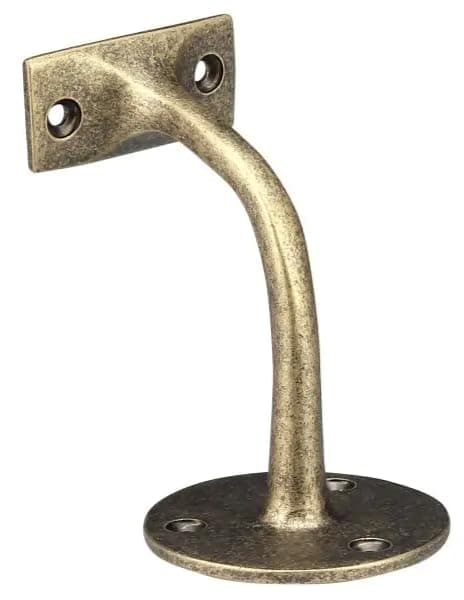 Jackson Woodturners Antique Brass Wall Bracket with Screws