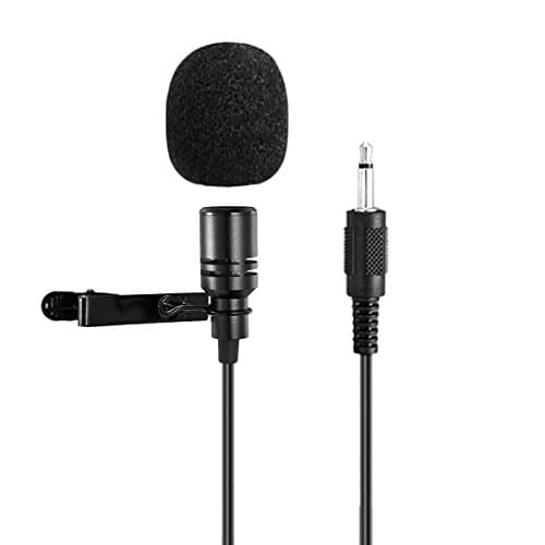 Lavalier Microphone SHIDU Professional Lapel Clip-on Microphone 3.5mm Audio Compatible with All Voice Amplifiers