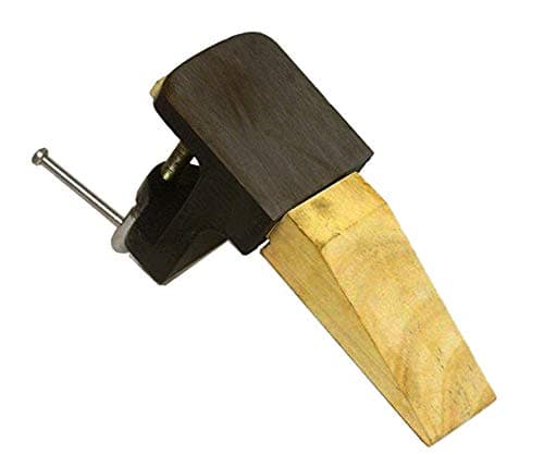 Professional Bench Anvil Pin Clamp with Jewelers Steel & Wood Block - Ideal for Precision Jewelry Making and Workbench Crafting