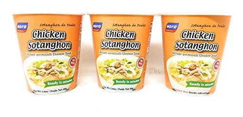 Nora Kitchen Chicken Sotanghon Instant Vermicelli Chicken Soup,46g, 3 Pack