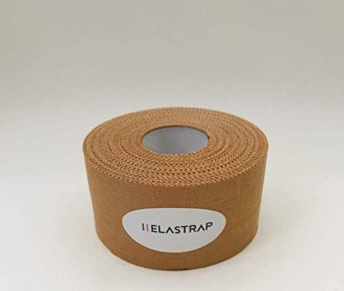 Non Elastic Adhesive Bandage Roll for rigid restraints Strappal Strapping tape – physiotherapy Medical – Use in sports medicine – 4 cm x 14 metre – White / tan