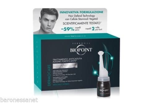 BIOPOINT DERMOCARE ANTI-HAIR LOSS TREATMENT VEGETABLE STEM CELLS VIALS MEN12x6ml New Gift To Your Hair