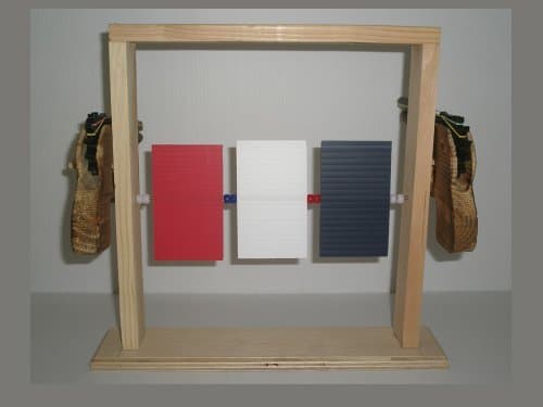 Rubber Band Gun, Rubber Band Gun Target Set; Pistol, Spinner Target, Wooden Gun