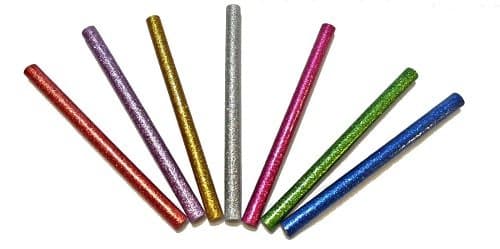 Glue Gun Sticks Adhesives Glitter Mini 5/16 Hot Melt Glue Sticks 4" Long Supplies - Assorted Colors Art Glues Pastes Craft Supplies 1 Lot 12 Pcs