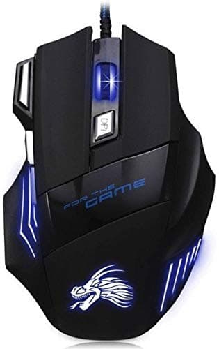 Epaal X G901 800/1600/2400/5500 DPI Gaming Mouse for PC, 8 Buttons, LED Backlit Changing Color