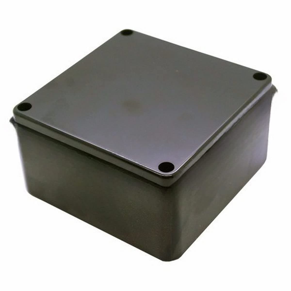 PVC Electrical Junction Box Enclosure for Electrical Multipurpose Use - Black 4"x4"x3"